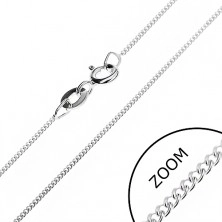 Elegantna verižica iz srebra 925 - gosti obročki, 0,8 mm