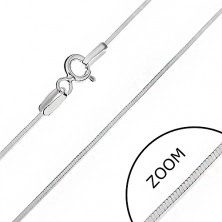 Srebrna verižica - bleščeča ostra linija, 0,8 mm