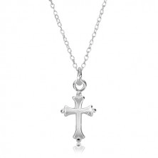 Ogrlica iz srebra čistine 925 – verižica z zaobljenim križem