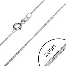Verižica iz srebra 925 - kača iz štirih vrstic paličic, 1,1 mm