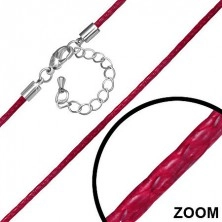 Nastavljiva rdeča vrvica iz najlona z zaponko v obliki karabina