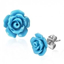 Jekleni uhani, sijoča modra vrtnica