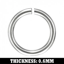 Zaključni obroček za verižico iz nerjavečega jekla, 3 mm