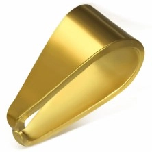 Zlata zamenljiva zaponka iz nerjavečega jekla, 4 x 9 mm