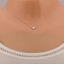 Srebrna ogrlica 925, drobno sijoče srce