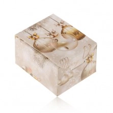 Božična darilna škatlica – prstan, uhani ali obesek, srečen božič