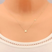Ogrlica iz 9-k zlata – tanka verižica, sijoča preprosta cvetova