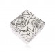 Črno-bela škatlica za prstan ali uhane - motiv cvetočih vrtnic