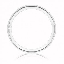 Poročni prstan iz srebra 925 – dva mat pasova in ožja sredinska linija, 5 mm