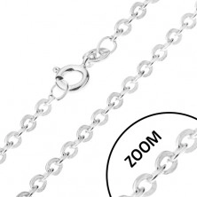 Verižica iz srebra čistine 925 s spiralnim učinkom, širina 1,2 mm, dolžina 500 mm
