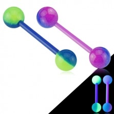 UV-palčka za jezik - dve barvni krogli
