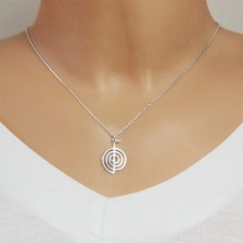 Ogrlica iz srebra 925 – sijoč in gladek simbol Cho-Ku-Rei