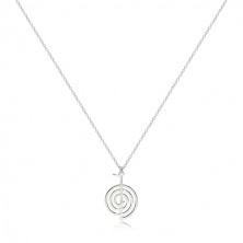 Ogrlica iz srebra 925 – sijoč in gladek simbol Cho-Ku-Rei