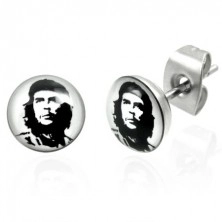 Vtični jekleni uhani Che Guevara 6,9 mm