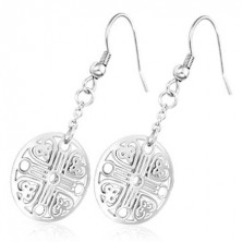 Circular steel earrings - innocence symbol