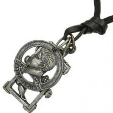 Modna ogrlica - kovanec, križ, kladivo, žeblji