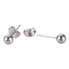 Vtični jekleni uhani - kroglaste perlice v različnih velikostih