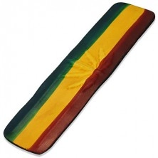 Usnjena RASTA zapestnica - izbočena marihuana, jamajške barve