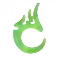 Razširjevalnik za uho s plemenskim simbolom - zelen